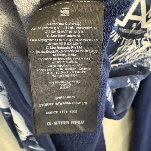G-Star Raw Premium Sweater Stormy Hawaiian Pullover Sweatshirt XXL EUC pockets - Picture 7 of 10